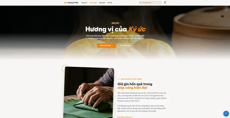 Hương Vị Việt - Website bánh truyền thống